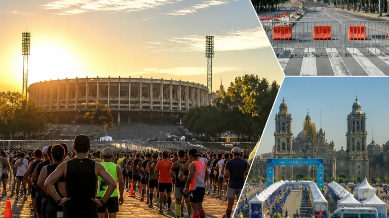 Cierran arterias neurálgicas por la XLIII Maratón CDMX; salida en Ciudad Universitaria y meta en el Zócalo