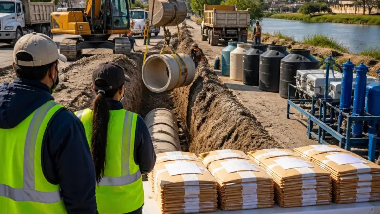 Coahuila destina 155 mdp a drenaje y tratamiento en Piedras Negras; anuncian entrega masiva de escrituras