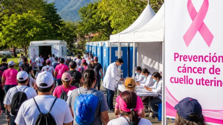 Colima impulsa prevención del cáncer cervicouterino con caminata y feria de salud