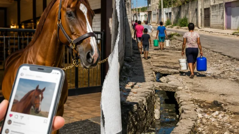 Comitán: críticas por ostentación de caballos del alcalde mientras calles y agua siguen pendientes
