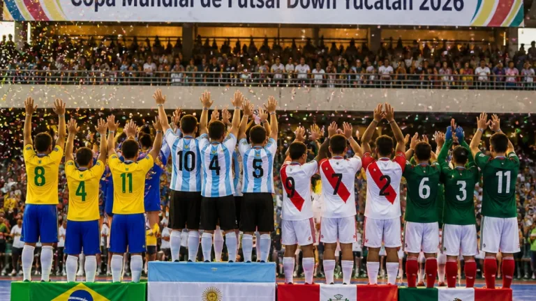 Concluye en Mérida la Copa Mundial de Futsal Down; Brasil se lleva el oro