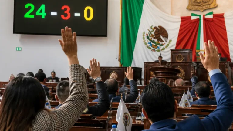 Congreso de Hidalgo avala reforma electoral que incluye causales de nulidad por injerencia extranjera