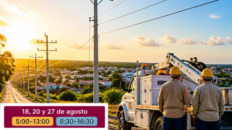 Cortes programados de luz en Campeche: fechas, colonias afectadas y recomendaciones