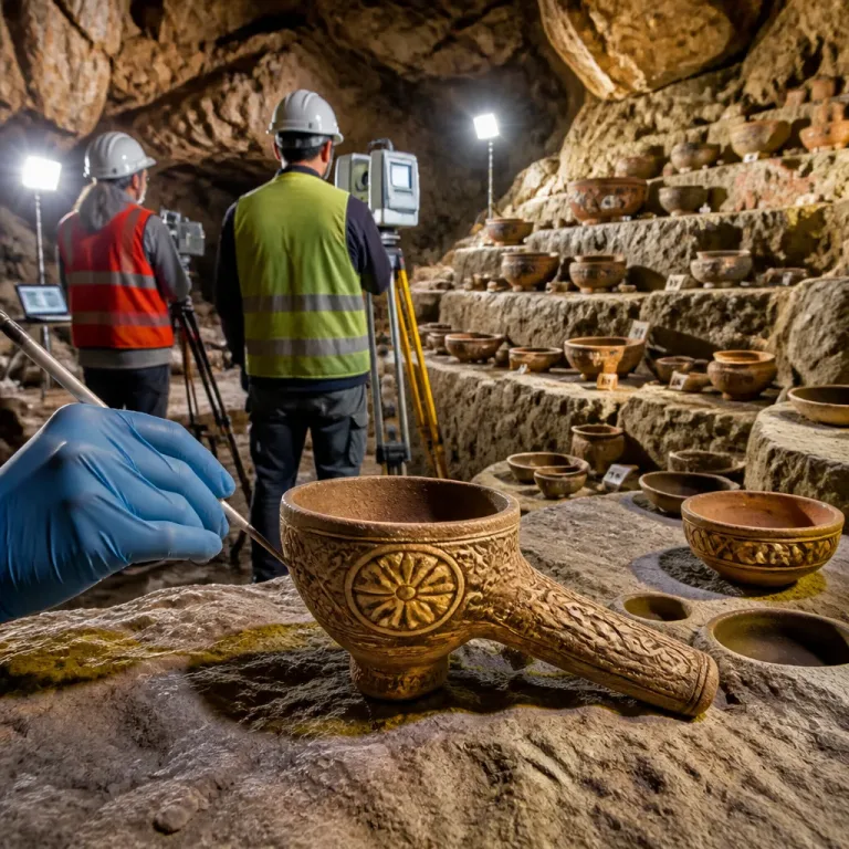 Descubren en Chiapas cueva ceremonial con 179 piezas atribuidas a la cultura zoque
