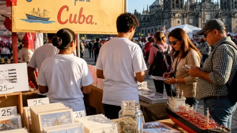 Desde la FIL del Zócalo, cultura y activismo recaudan fondos para enviar gasolina a Cuba