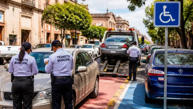 Detectan más de 300 vehículos estacionados en ciclovías y espacios para discapacitados en Aguascalientes