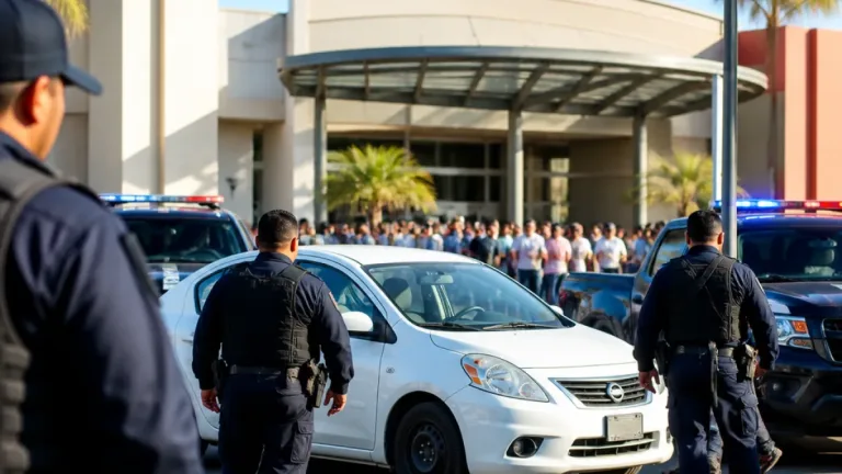 Detienen en Guadalupe a hombre que circulaba en un Versa robado; operativo partió del C4