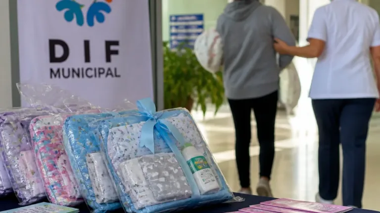DIF Municipal apoya a madres en Oaxaca de Juarez con kits de maternidad en el Aurelio Valdivieso