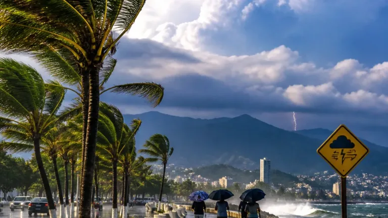 Domingo caluroso y bochornoso en Veracruz; alerta por lluvias y rachas costeras
