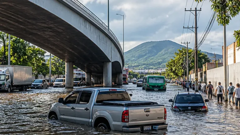 Ecatepec: fuertes lluvias provocan corrientes e inundaciones en colonias aledañas al cerro de Ehecatl