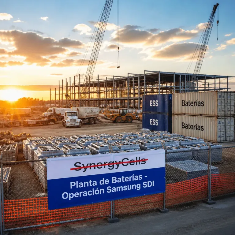 Samsung SDI toma control total de planta de baterías en Indiana y redefine uso industrial