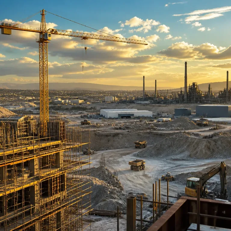 Actividad industrial de México muestra recuperación parcial en junio; construcción impulsa el avance