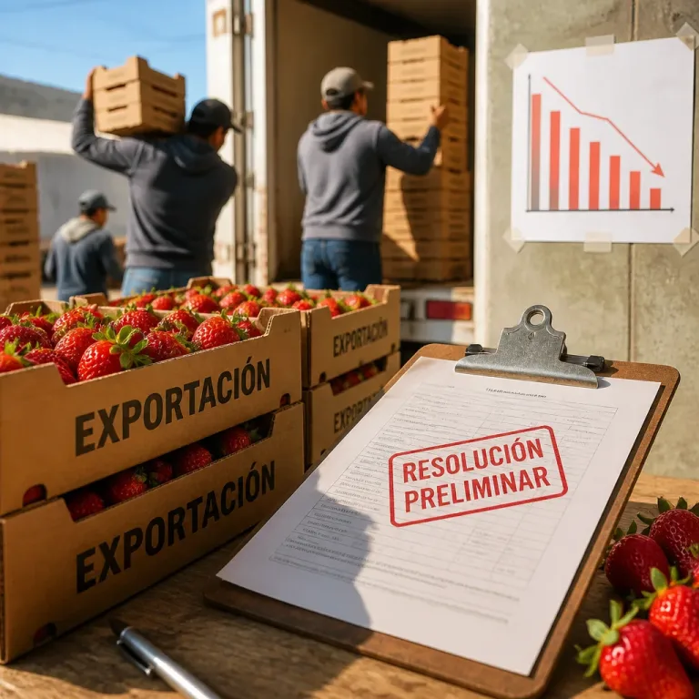 Resolución de EU sobre fresa pone en riesgo a productores y empleo nacional