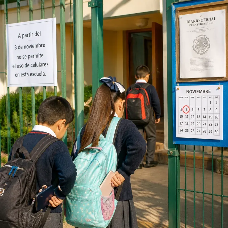 Gobierno federal oficializa restricción del celular en escuelas; entra en vigor el 3 de noviembre