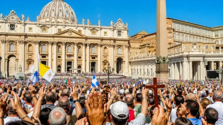 El papa León XIV vuelve al Vaticano tras operar un adenocarcinoma y preside el ángelus