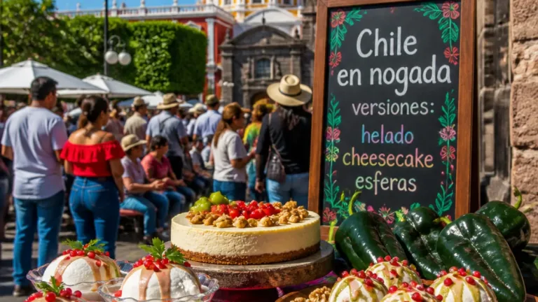En Atlixco reinventan el chile en nogada: de platillo tradicional a postres de autor