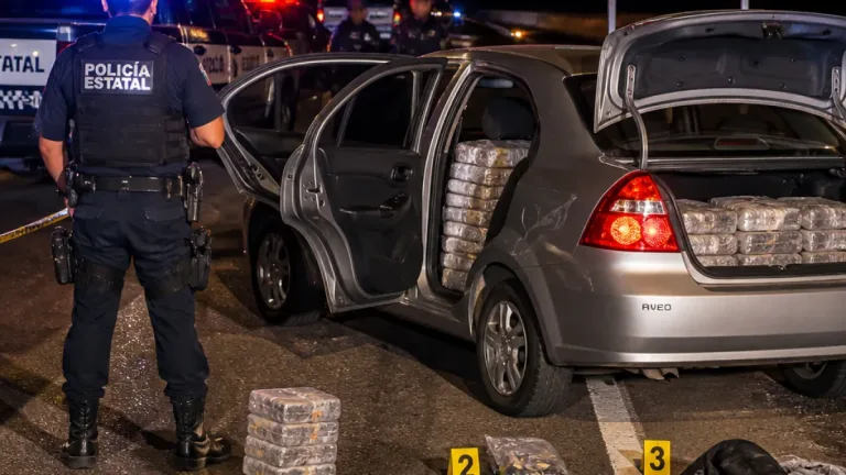 En Chihuahua detienen a tres personas con 46 kg de cocaína en un Aveo rumbo a Juárez