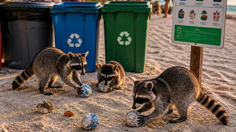 En Cozumel, mapaches pigmeos transforman basura en ‘juguetes’ y exigen atender el manejo de residuos