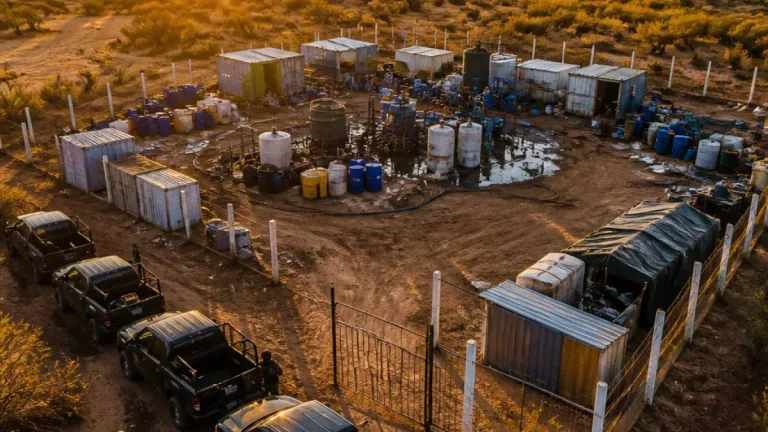 En Sombrerete: aseguramiento de laboratorio clandestino refuerza operativo en Zacatecas