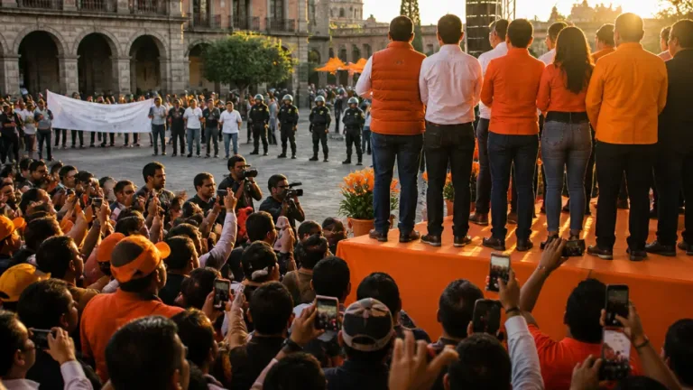 En Uruapan, apoyo de dirigentes de MC desata debate político sobre posibles acuerdos electorales