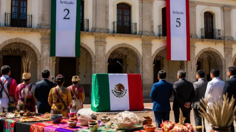 En Zaragoza, autoridades y pueblos originarios celebran reformas que llaman históricas