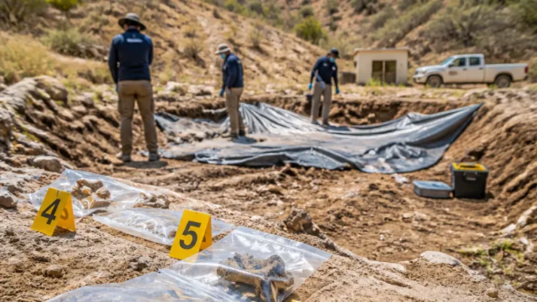 Encuentran cuatro cuerpos en rancho de Jerez; colectivas realizaron exhumación sin autoridades