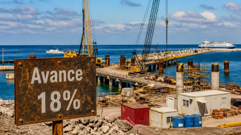 Ensenada: terminal del ferry Ensenada–San Diego reporta apenas 18% de avance