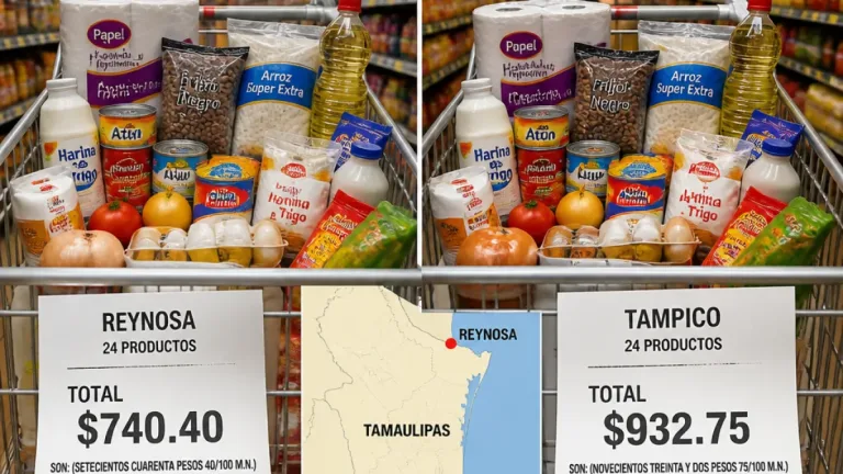 Entre ciudades de Tamaulipas hay casi 200 pesos de diferencia en la canasta básica