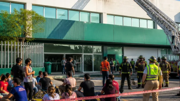 Evacúan unidad del IMSS en Veracruz tras conato de incendio; no hubo lesionados