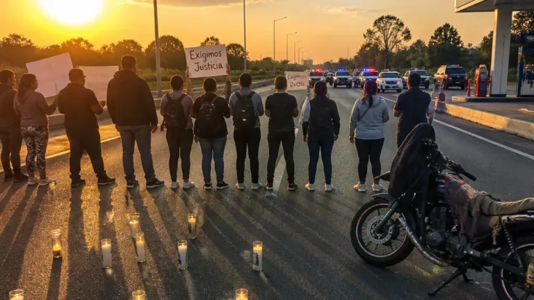 Familiares exigen en Tonala avances por la desaparición de dos jóvenes, bloquean Periférico