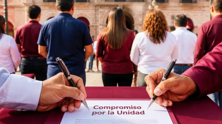 Geraldine Ponce exige respeto a encuesta y firma pacto de unidad en Morena Nayarit