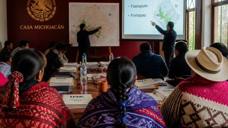 Gobierno de Michoacán y Consejo Supremo Indígena acuerdan ruta para obras 2027 respetando lineamientos electorales