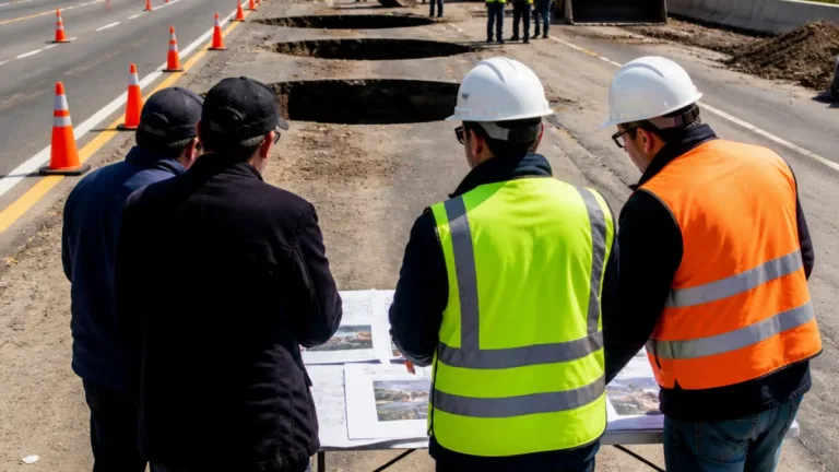 Gobierno estatal acusa fallas en rehabilitación de la carretera federal 57; aparecen 15 socavones