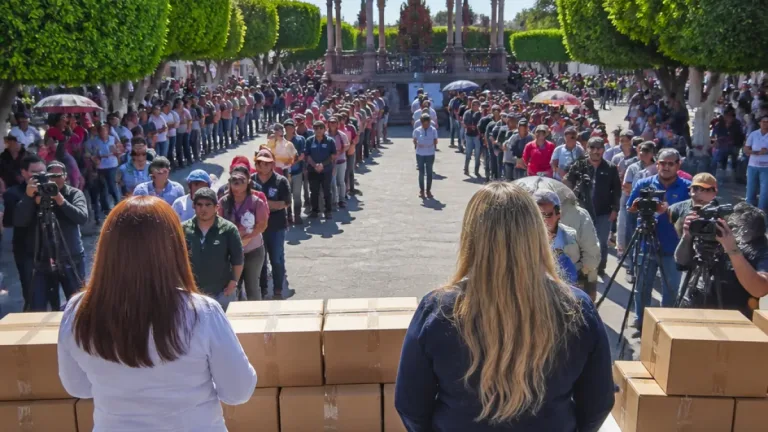 Gobierno estatal entrega apoyos alimenticios a más de mil familias en San Francisco de los Romo