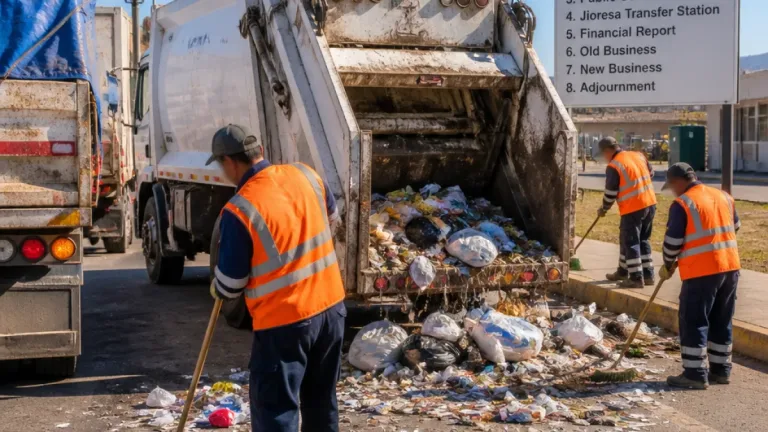 Guadalupe exige a Zacatecas cubrir camiones de basura tras caída de residuos en vialidades