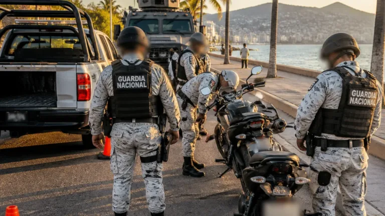 Guardia Nacional alerta sobre uso de motocicletas por sicarios en Acapulco