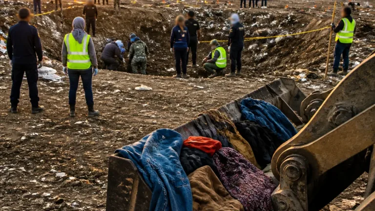 Hallan prendas en el basurero y procesan fosa en San Luis Rio Colorado durante búsqueda de desaparecidos