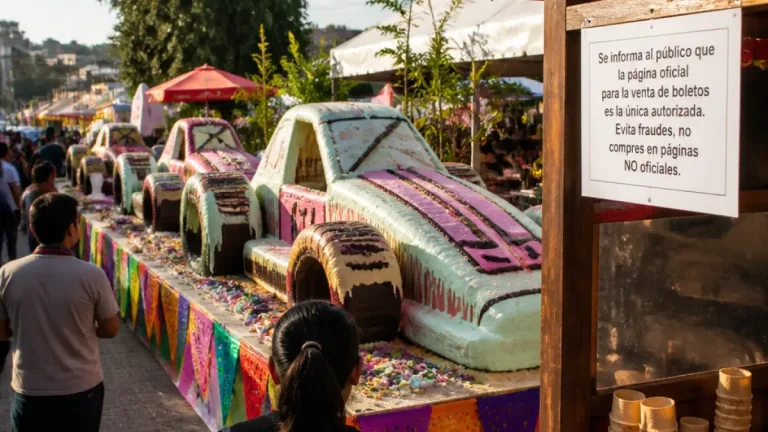 Heladeros de Huamantla transforman la Carrera de Carcachas en un postre gigante durante la feria