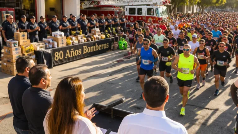 Hermosillo celebra 80 años de Bomberos con más de 1,000 corredores y recaudación de equipo