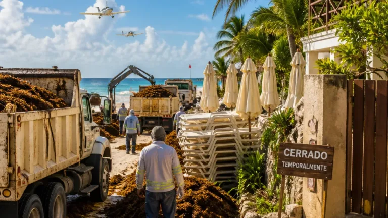 Hotelería de Tulum evalúa operar de forma estacional tras caída de ocupación y costos por sargazo