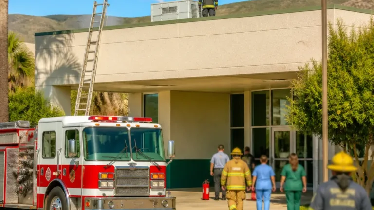 Incendio en azotea obliga a desalojar clínica del IMSS en Tecate; reportan saldo blanco