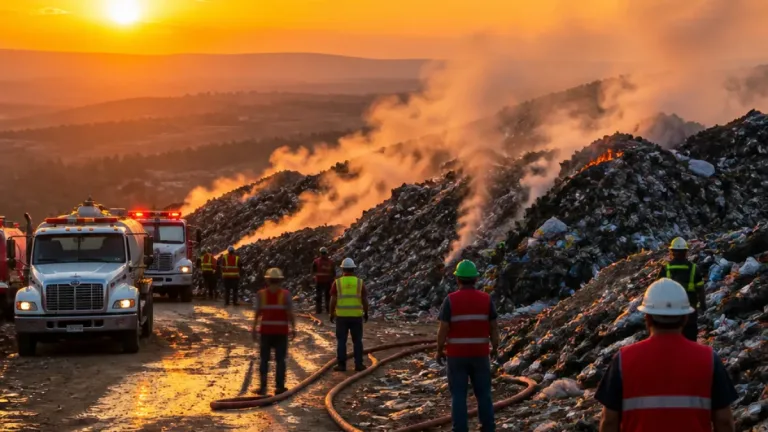 Incendio en basurero de Comitan queda controlado; autoridades mantienen vigilancia permanente