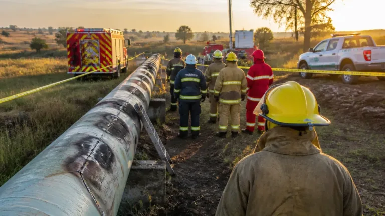 Incendio en toma clandestina de Epazoyucan deja dos trabajadores lesionados; Pemex concluye reparación