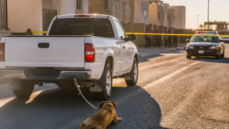 Indigna en Ciudad Acuna video de camioneta arrastrando a un perro; dueño fue identificado