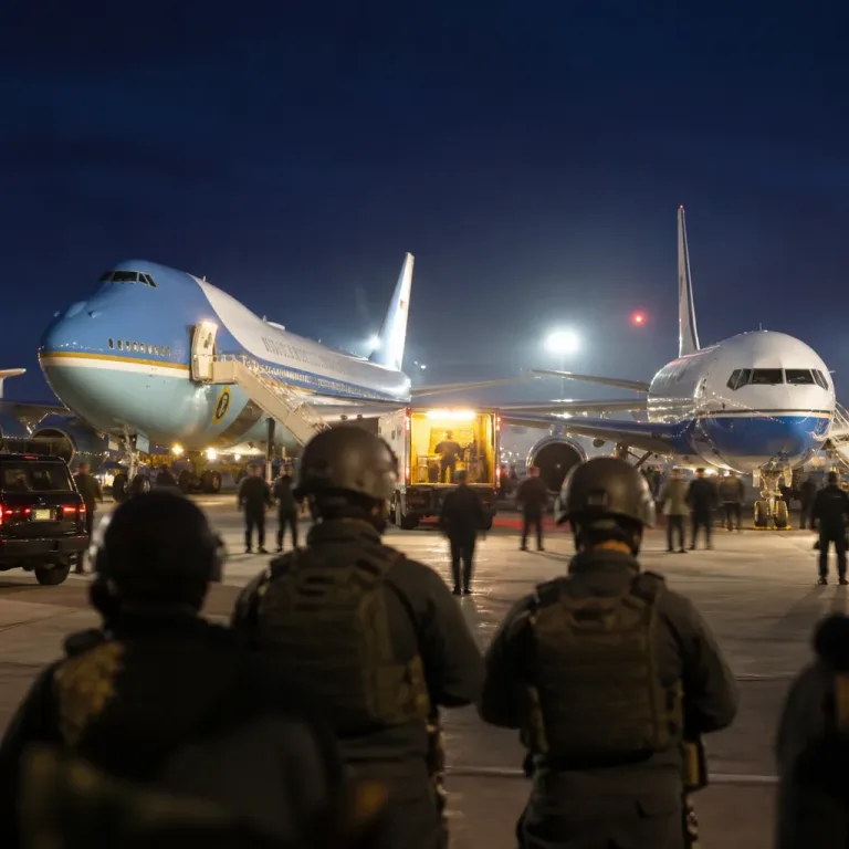 Trump se refugió en un camión de catering durante intercambio secreto de aviones tras amenaza iraní