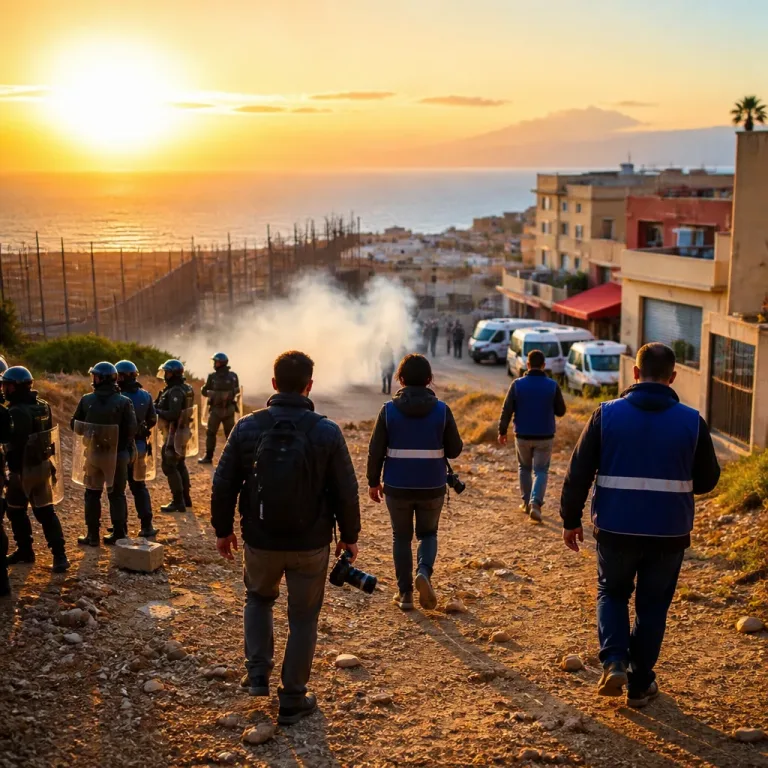 Ceuta en tensión: Marruecos frena una entrada masiva y expulsa a periodistas de Castillejos