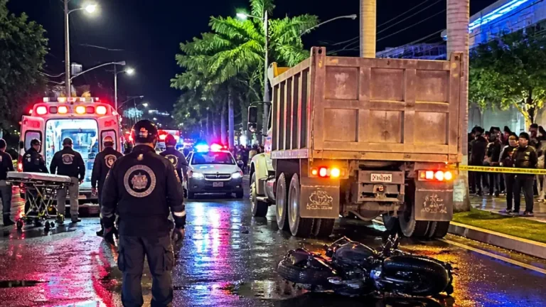 Irapuato: fallece motociclista tras choque con camión tipo tolva en avenida Independencia