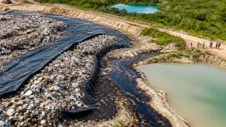 Kanasin: denuncia por operación irregular del basurero pone en riesgo al acuífero y cenotes