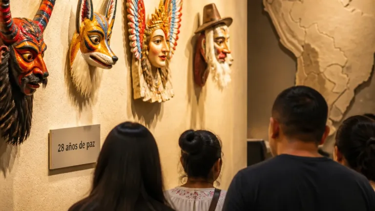 La Paz: máscaras y memoria — exposición que enlaza a Ecuador y Perú celebra 28 años de paz