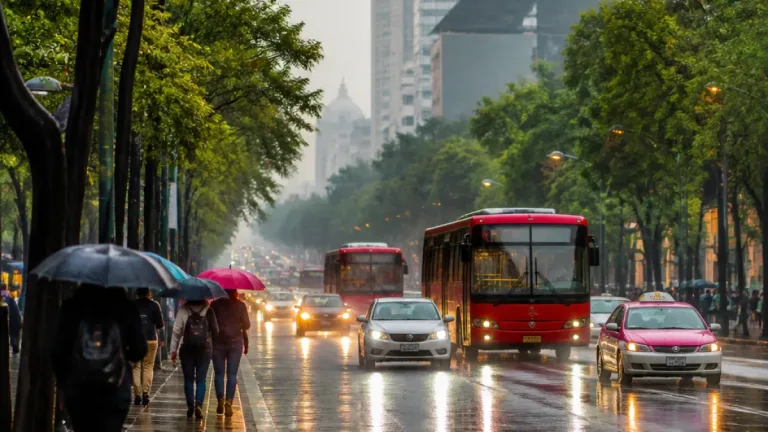 Lluvias ligeras y ambiente templado marcarán la jornada en la Ciudad de México
